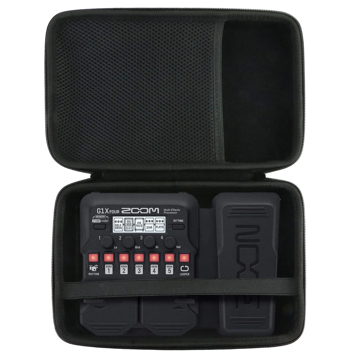 co2CREA Hart Reise Schutz Hülle Etui Tasche für Zoom G1X / B1X / A1X FOUR/IFS Multieffektpedal Amp Simulator, Nur hülle