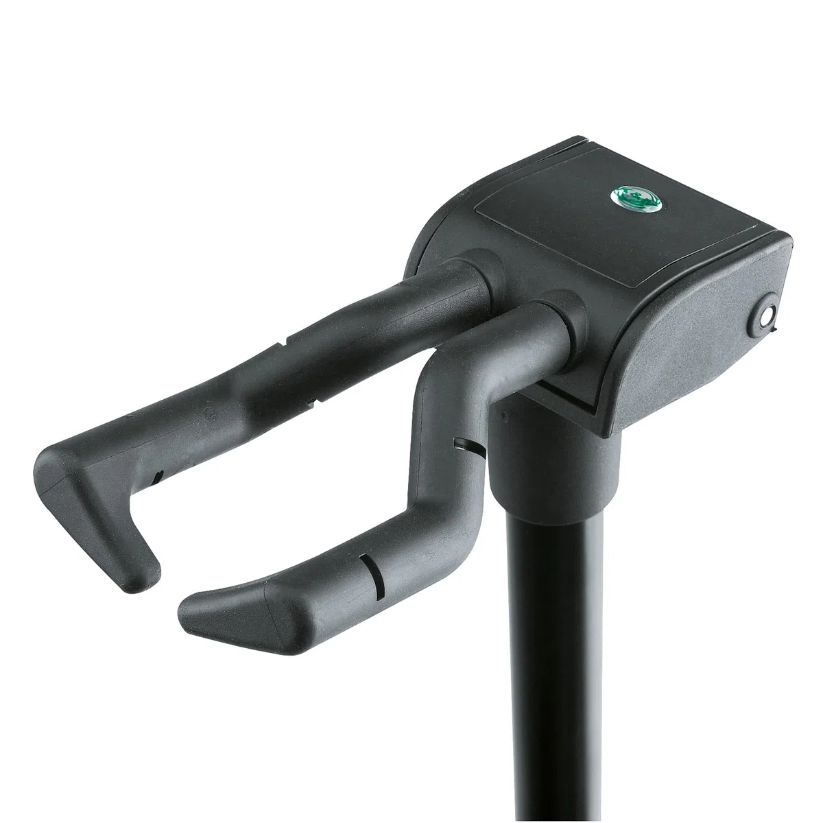K&M 17670 Gitarrenständer Memphis Pro Schwarz - Höhe von 55 bis 100 cm verstellbar - patentiertes Einhängesystem, Stahl