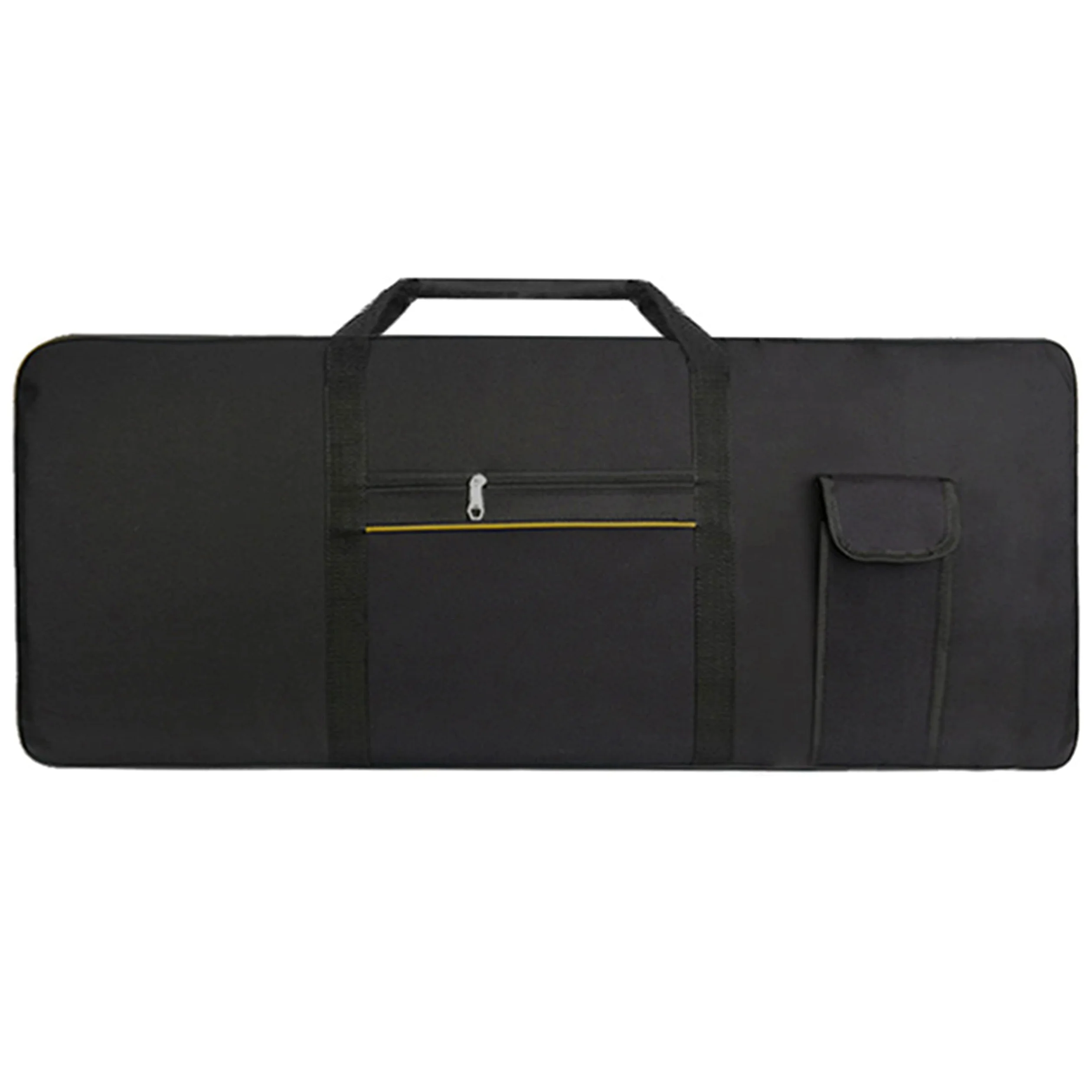 Azatemgo Keyboard Tasche，Keyboardtasche 61 Tasten，Rucksackgurte verstellbar，für E-Klaviere, 600D Oxford-Stoff-102 x 41 x 15CM(Schwarz)