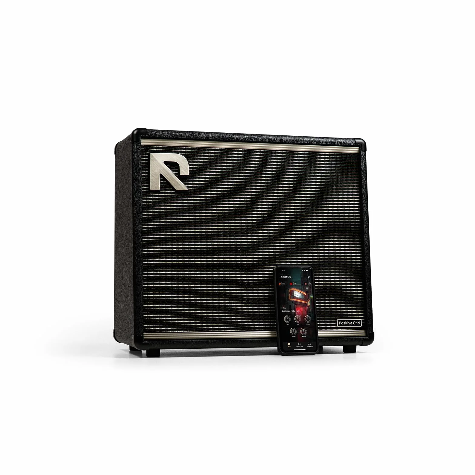 Positive Grid Reactor 50-Watt – Intelligenter Gitarren-Combo-Amp mit Amp Intelligence, Tone-Erstellung aus Prompts, Fotos & Audio, wählbarer Leistung und USB-Recording