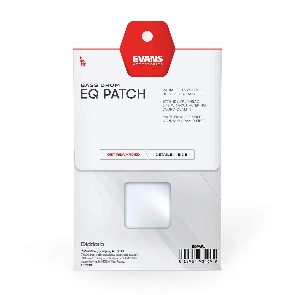 Evans EQ Patch EQPAF1 BassDrum Patch f. Einzelpedal