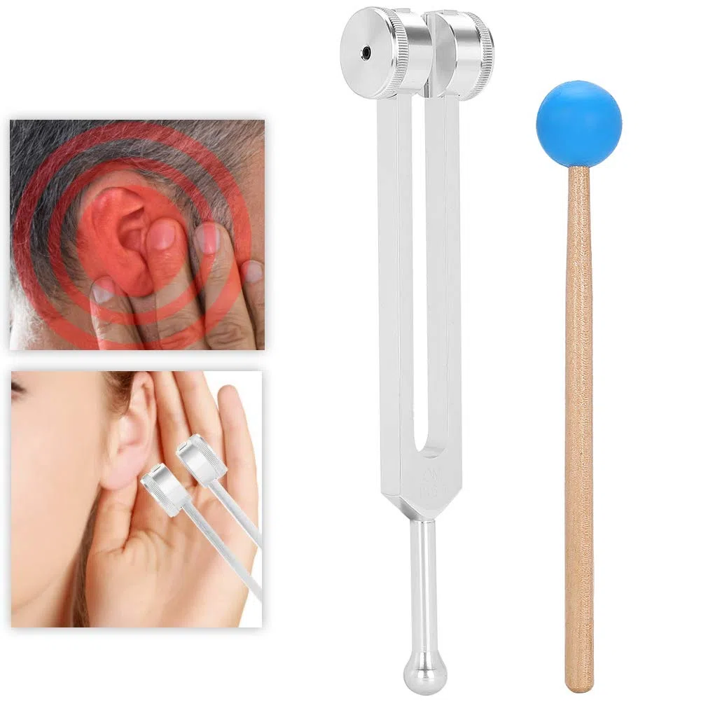 Stimmgabeln mit festen Gewichten, Stimmgabel, Heilstimmgabel OM136.1 Yoga-Stimmgabel aus Aluminiumlegierung Klangheilungstherapie Stimmgabel mit Hammer